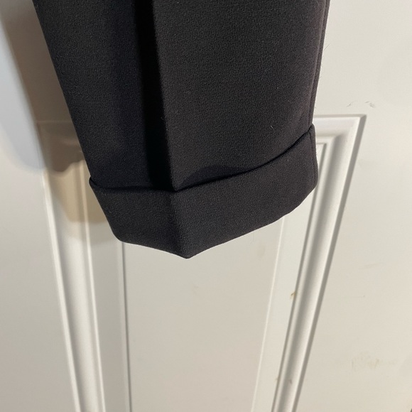 NWT Juicy Couture Black Label Pitch Black HW Ankle Cuffed Suiting Pant, Size 10 - Picture 6 of 10